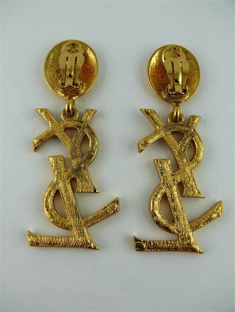 ysl earrings vintage.